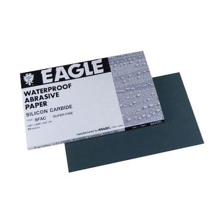 Eagle Abrasives Waterproof 1/2 Sheets -P1500, 50PK 131-1500
